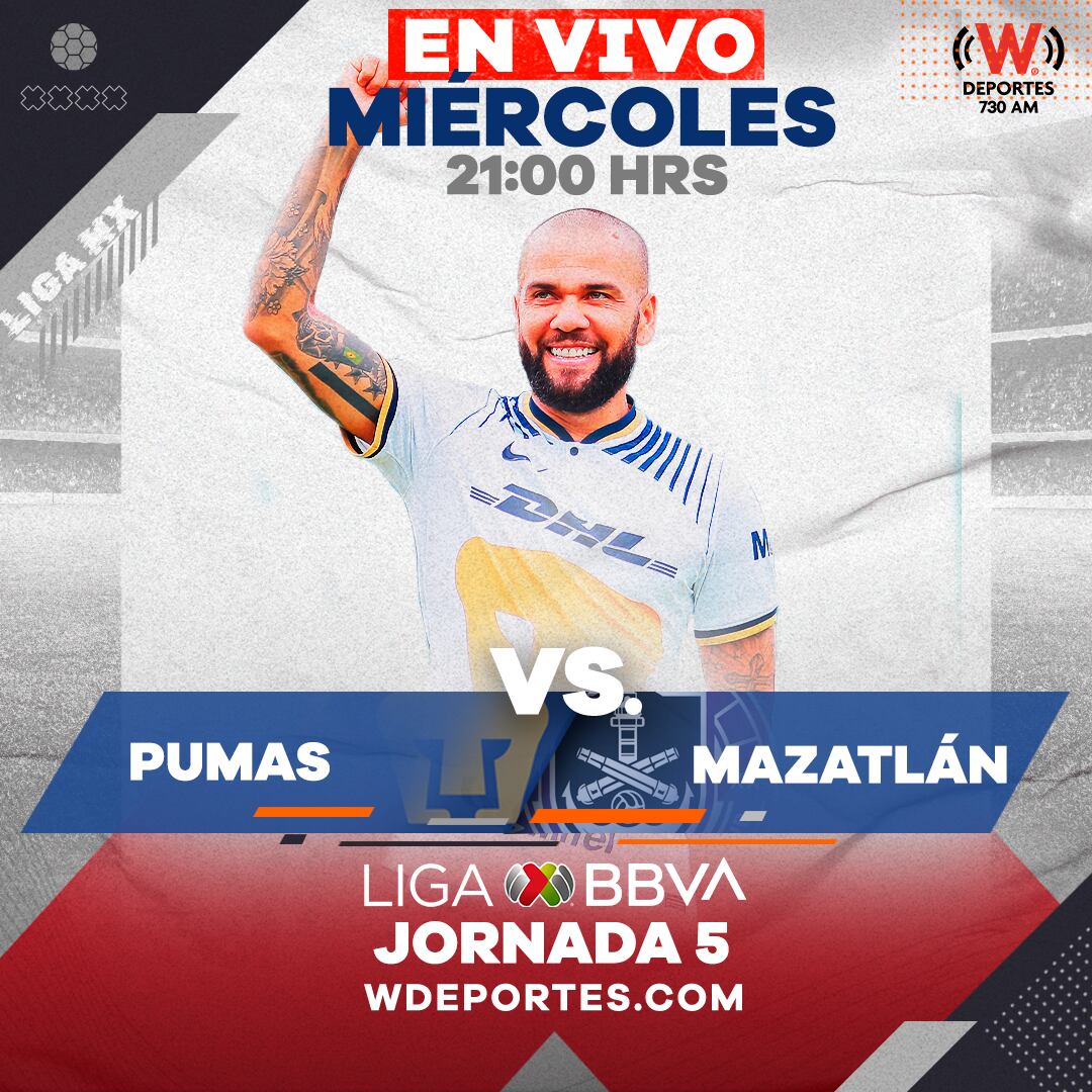 Pumas vs Mazatlán, horario, canal, cómo y donde ver en vivo, Liga MX