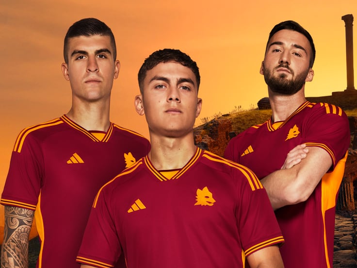 Adidas y la Roma presentan su imponente nueva camiseta