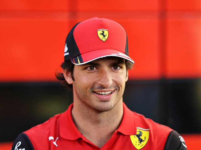MELBOURNE, AUSTRALIA - APRIL 07: Carlos Sainz of Spain and Ferrari looks on in the Paddock during previews ahead of the F1 Grand Prix of Australia at Melbourne Grand Prix Circuit on April 07, 2022 in Melbourne, Australia. (Photo by Robert Cianflone/Getty Images)