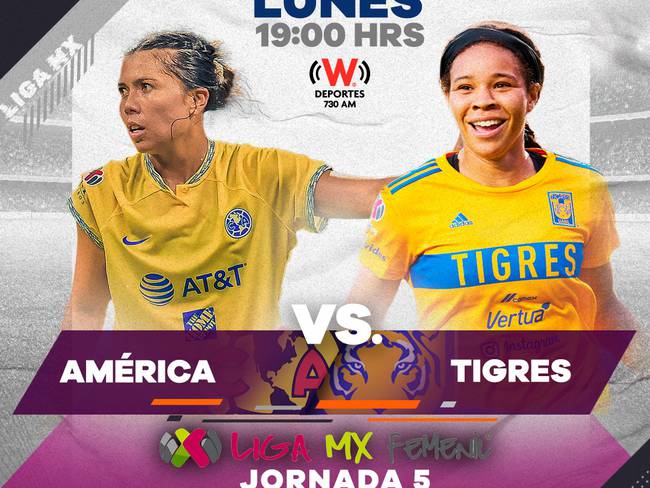 América vs Tigres, horario, canal, cómo y donde ver en vivo, Liga MX  Femenil, jornada 5, Apertura 2022